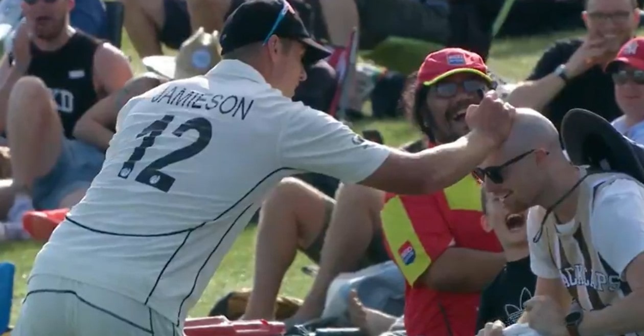 NZ vs PAK: WATCH – Kyle Jamieson wins hearts by giving an autograph on a bald man’s head