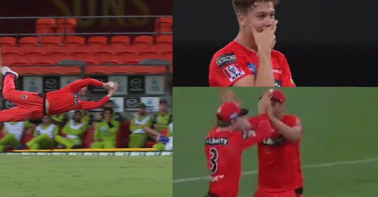 WATCH: Mackenzie Harvey takes a jaw dropping catch to dismiss Alex Hales in BBL 2020-21