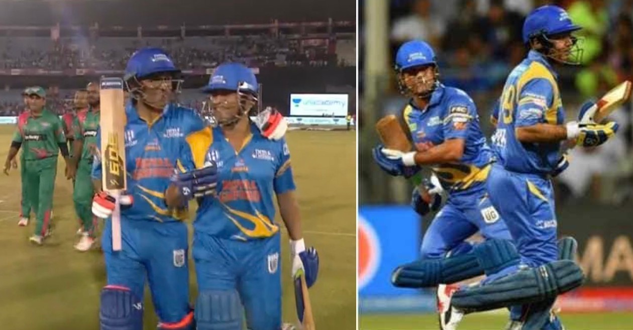 Road Safety World Series: Fans go berserk as Virender Sehwag, Sachin Tendulkar make a mockery of Bangladesh Legends