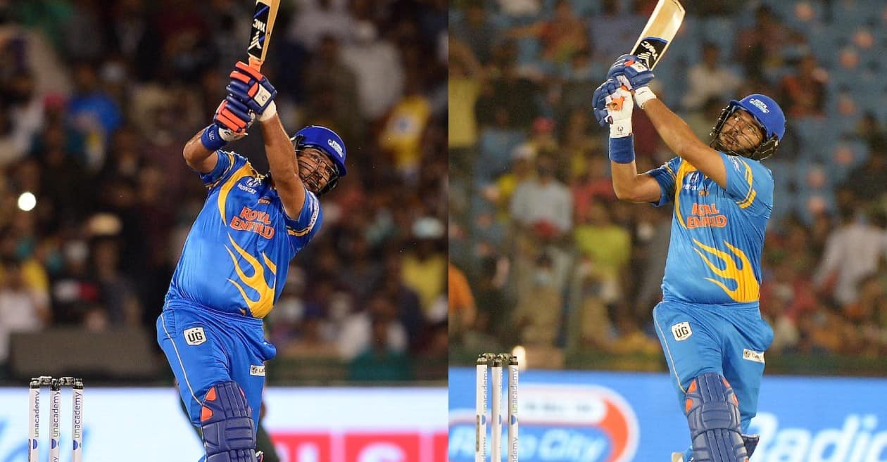 Road Safety World Series: WATCH – Yuvraj Singh smacks 4 sixes in an over against West Indies Legends