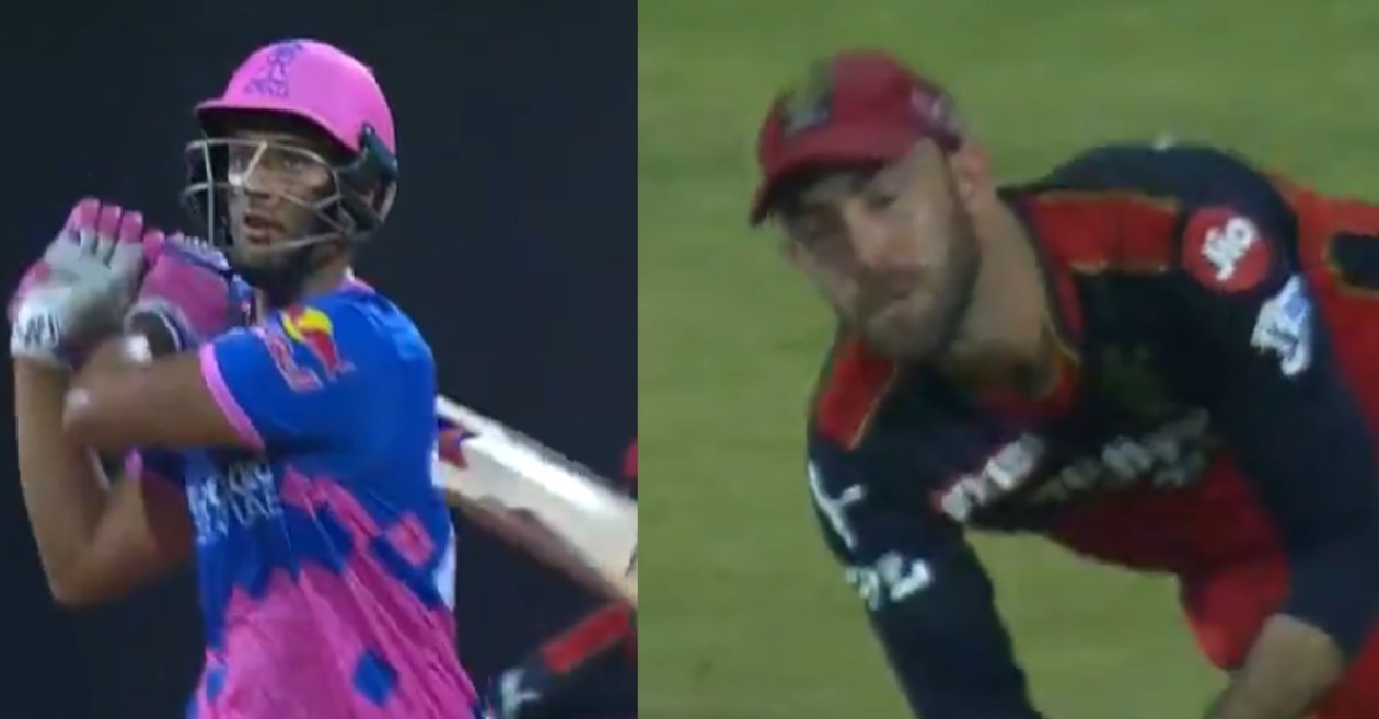 IPL 2021, RCB vs RR: WATCH – Glenn Maxwell takes a stunning catch to dismiss Shivam Dube