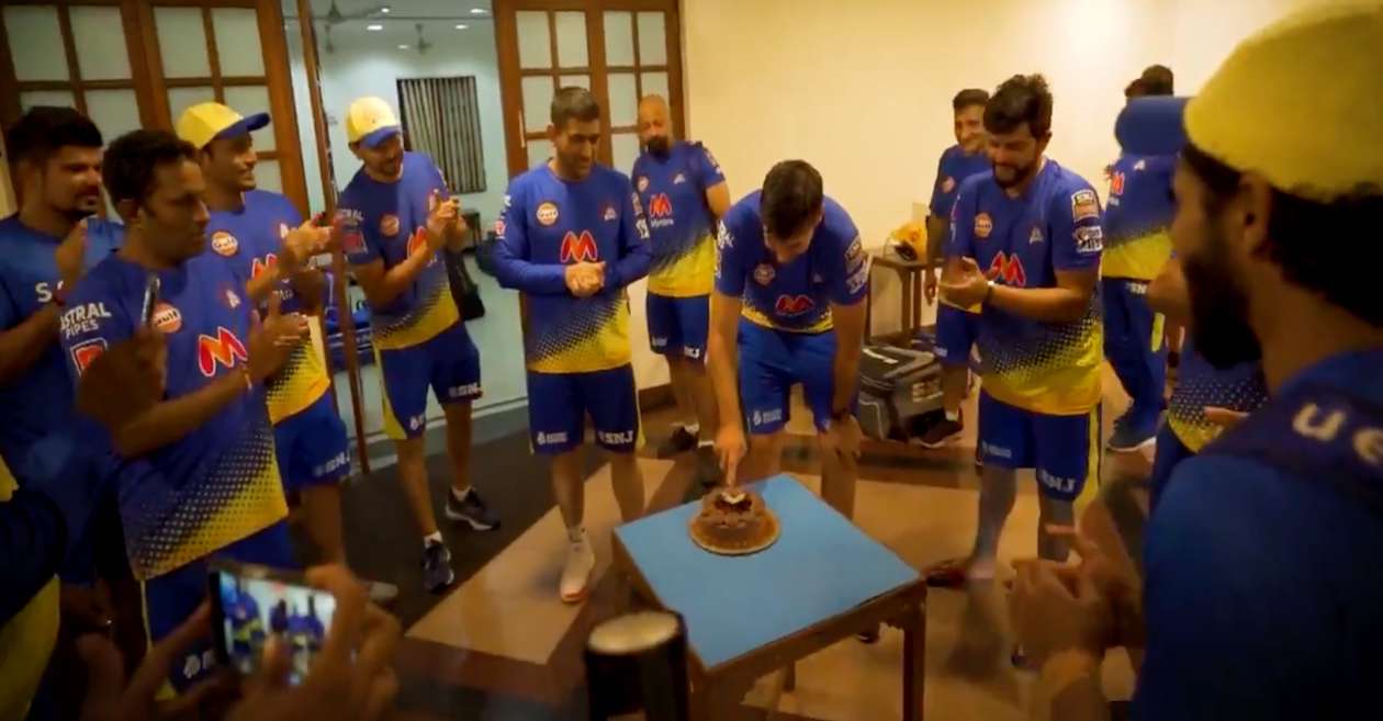 WATCH: MS Dhoni and his CSK teammates celebrate their head coach Stephen Fleming’s birthday in Mumbai