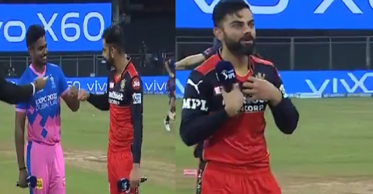 IPL 2021: WATCH – Virat Kohli leaves everyone in splits after winning the toss against Sanju Samson