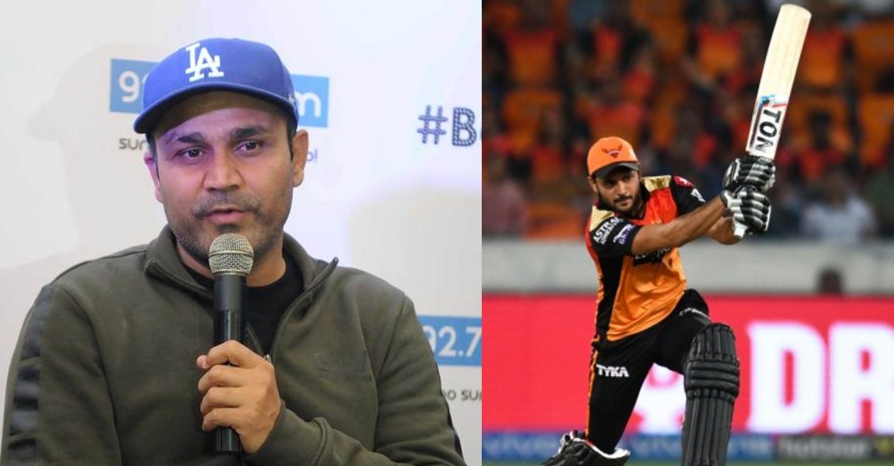 IPL 2021: Virender Sehwag takes an indirect dig at Manish Pandey for not taking SRH over the finish line