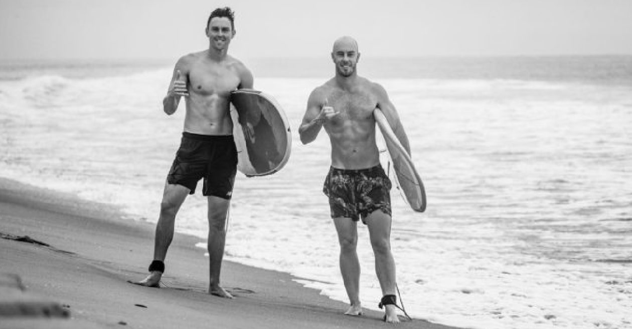 IPL 2021: Trent Boult and Chris Lynn hit the beach to enjoy a short break after the KKR win