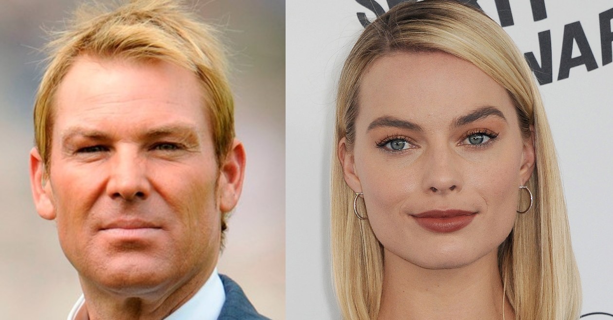 Shane Warne has his heart up the sleeves for Hollywood actress Margot Robbie