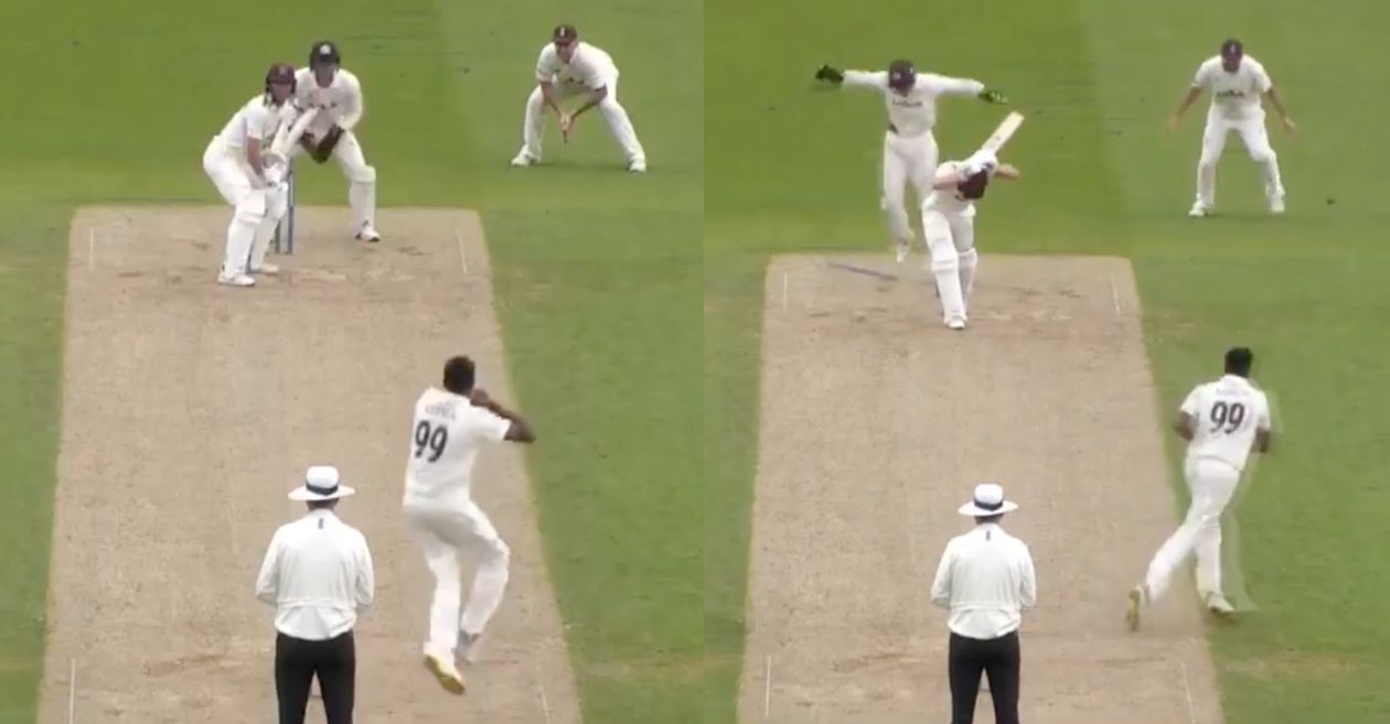 WATCH: Ravichandran Ashwin outfoxes Somerset batsman with an absolute ripper in County Championship