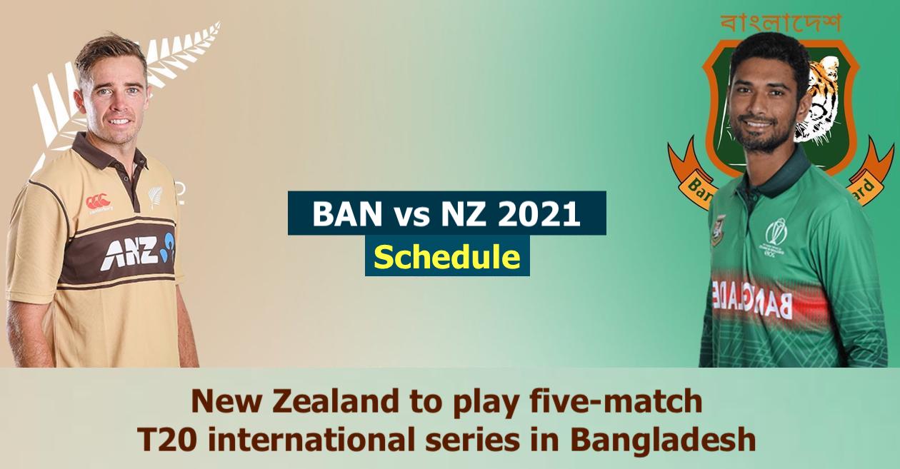 BCB announces the fixtures of Bangladesh vs New Zealand T20I series