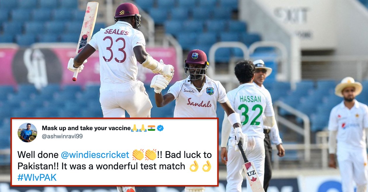 Twitter reactions: Kemar Roach and Jayden Seales guide West Indies to a thrilling one-wicket win over Pakistan