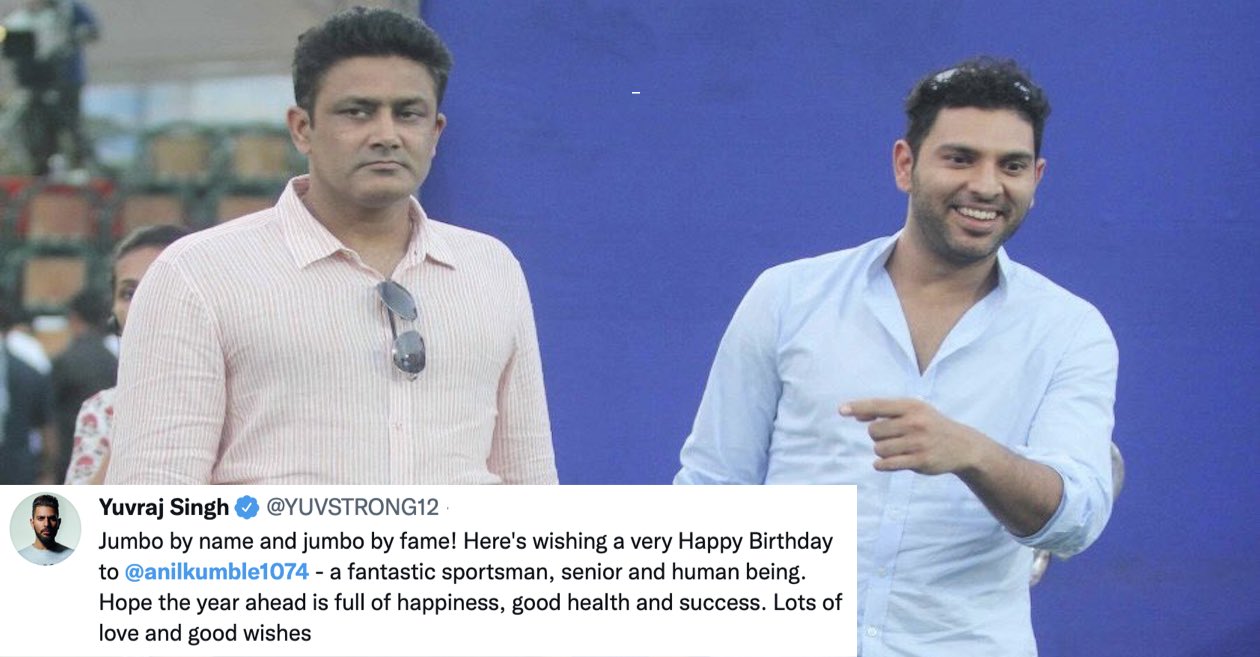 BCCI, Yuvraj Singh leads birthday wishes to legendary spinner Anil Kumble