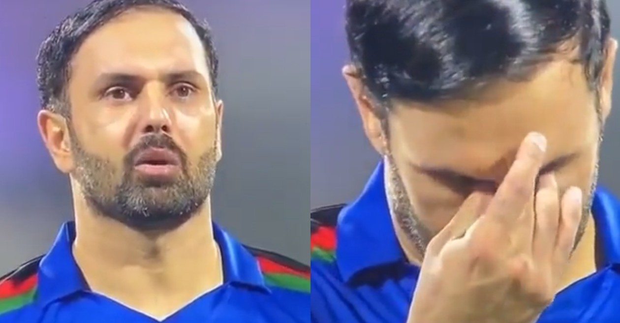 WATCH: Mohammad Nabi breaks down during national anthem ahead of Afghanistan-Scotland clash in T20 WC 2021