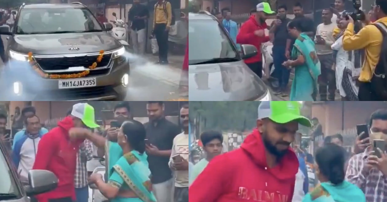 WATCH: Ruturaj Gaikwad gets a rousing welcome at home after winning IPL 2021 with CSK