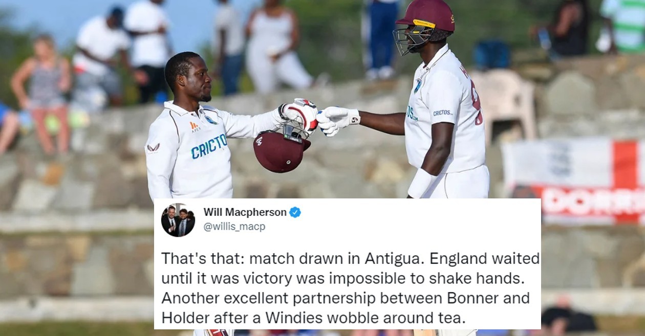 Twitter reactions: Nkrumah Bonner, Jason Holder help West Indies earn a draw in 1st Test against England