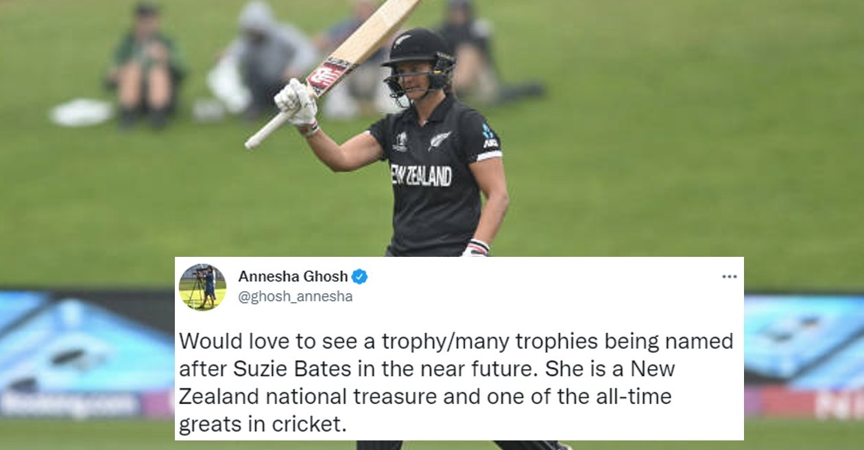 Twitter reactions: Suzie Bates’ fireworks steer New Zealand to big win over Bangladesh in Women’s World Cup