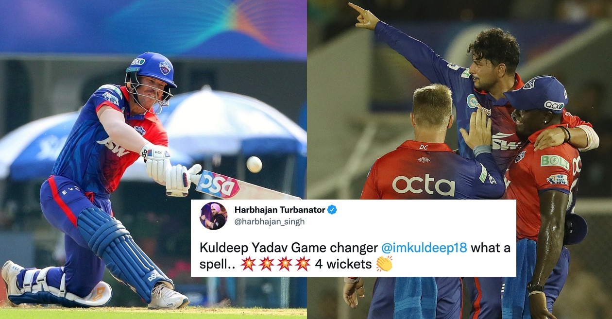 IPL 2022 [Twitter reactions]: Kuldeep Yadav and David Warner help DC thump KKR by 44 runs