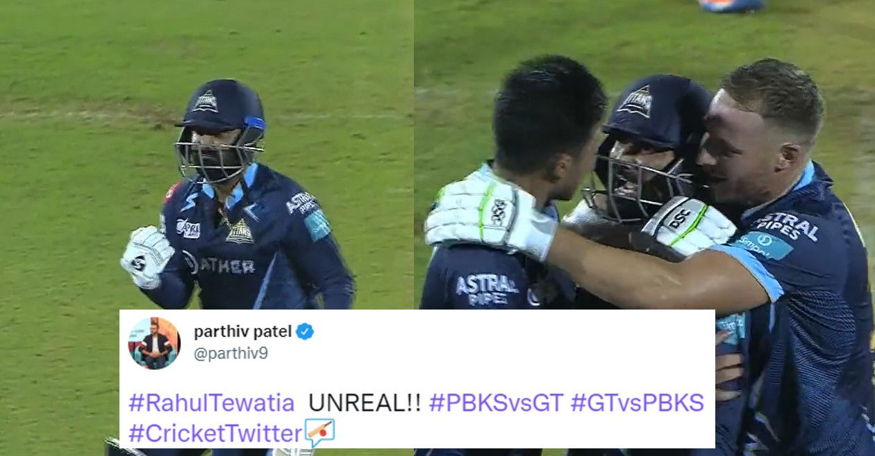 Twitter reactions: GT’s Rahul Tewatia stuns PBKS with last-ball six at IPL 2022