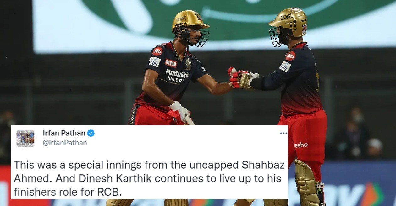 Twitter reactions: Dinesh Karthik, Shahbaz Ahmed pull off a thrilling win for RCB over RR at IPL 2022