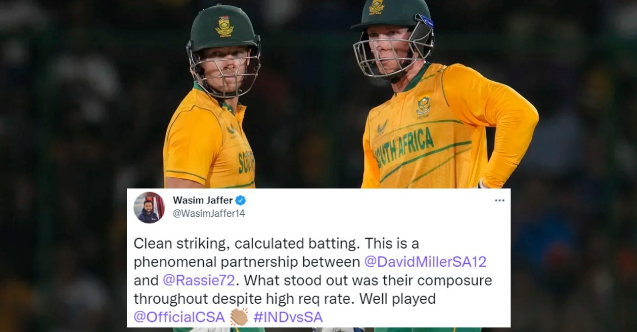 Twitter reactions: Rassie van der Dussen, David Miller steer South Africa to a thrilling win over India