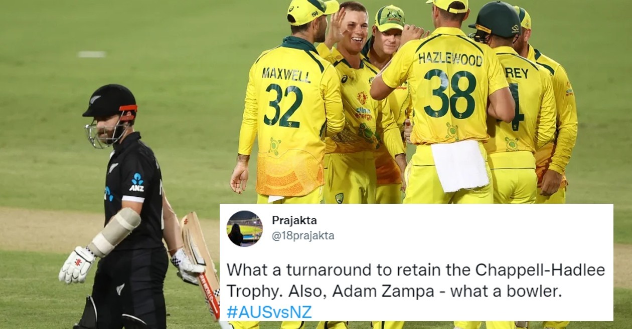 Twitter reactions: Steve Smith, Adam Zampa shine in Australia’s series-clinching win over New Zealand