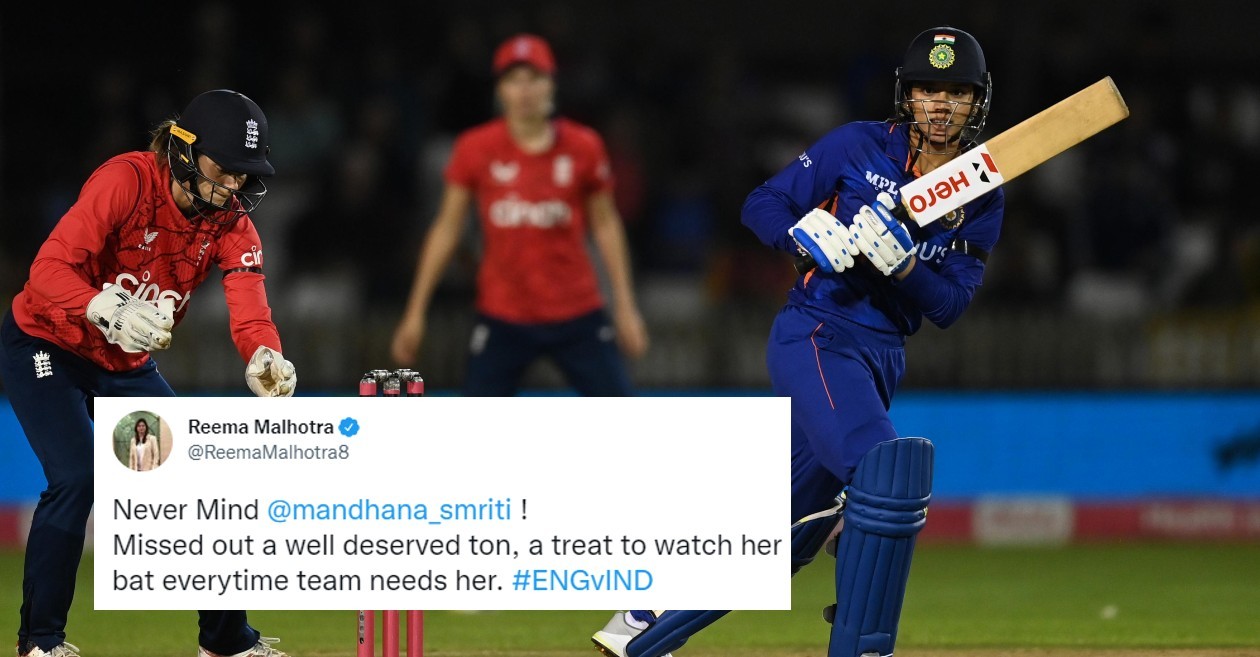 Twitter reactions: Smriti Mandhana steers India to a comfortable win over England in the first ODI