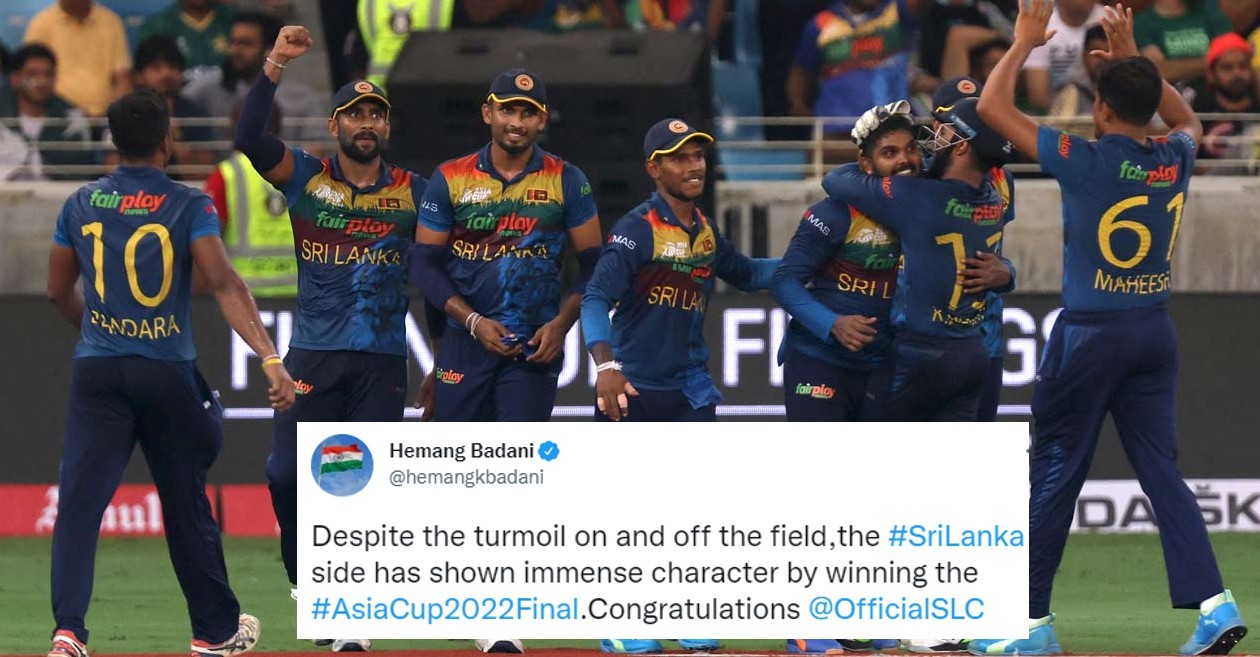 Twitter reactions: Clinical Sri Lanka beat Pakistan to clinch 6th Asia Cup title