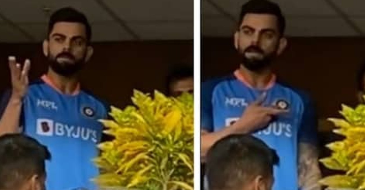 WATCH: Virat Kohli points to India badge after hearing ‘RCB,RCB’ chants during Nagpur T20I