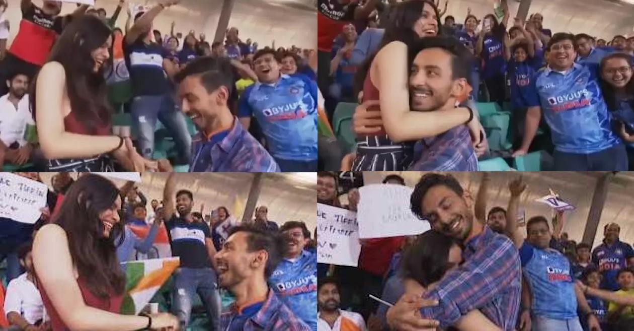 WATCH: A boy proposes to his girlfriend during IND vs NED match at SCG – T20 World Cup 2022