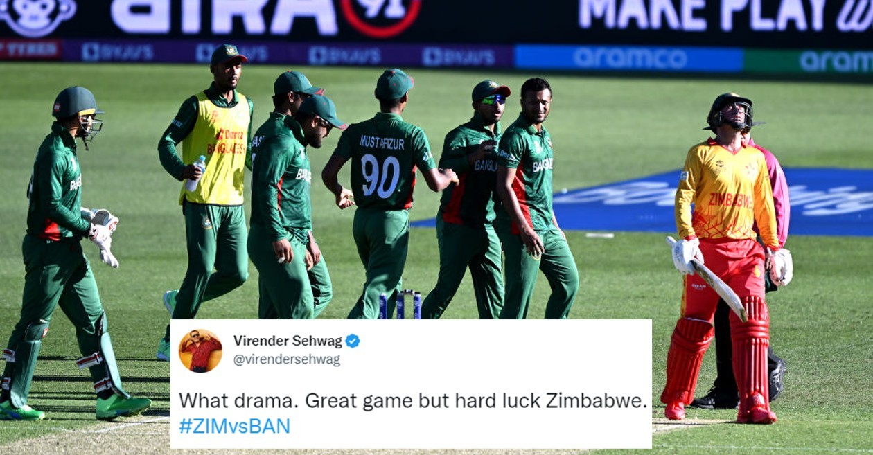 Twitter reactions: Bangladesh pip Zimbabwe in a dramatic last-ball thriller – T20 World Cup 2022