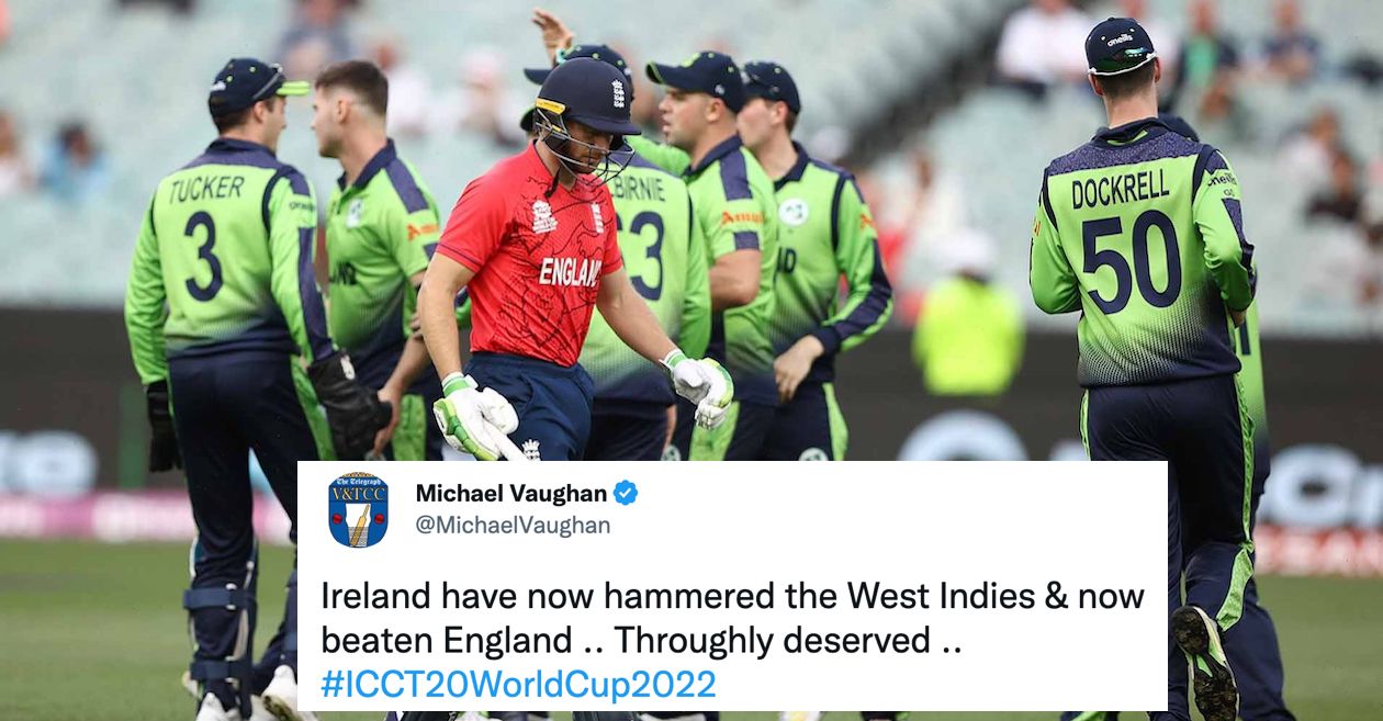 T20 World Cup: Cricket world reacts as Ireland stun England in Super 12 fixture at MCG