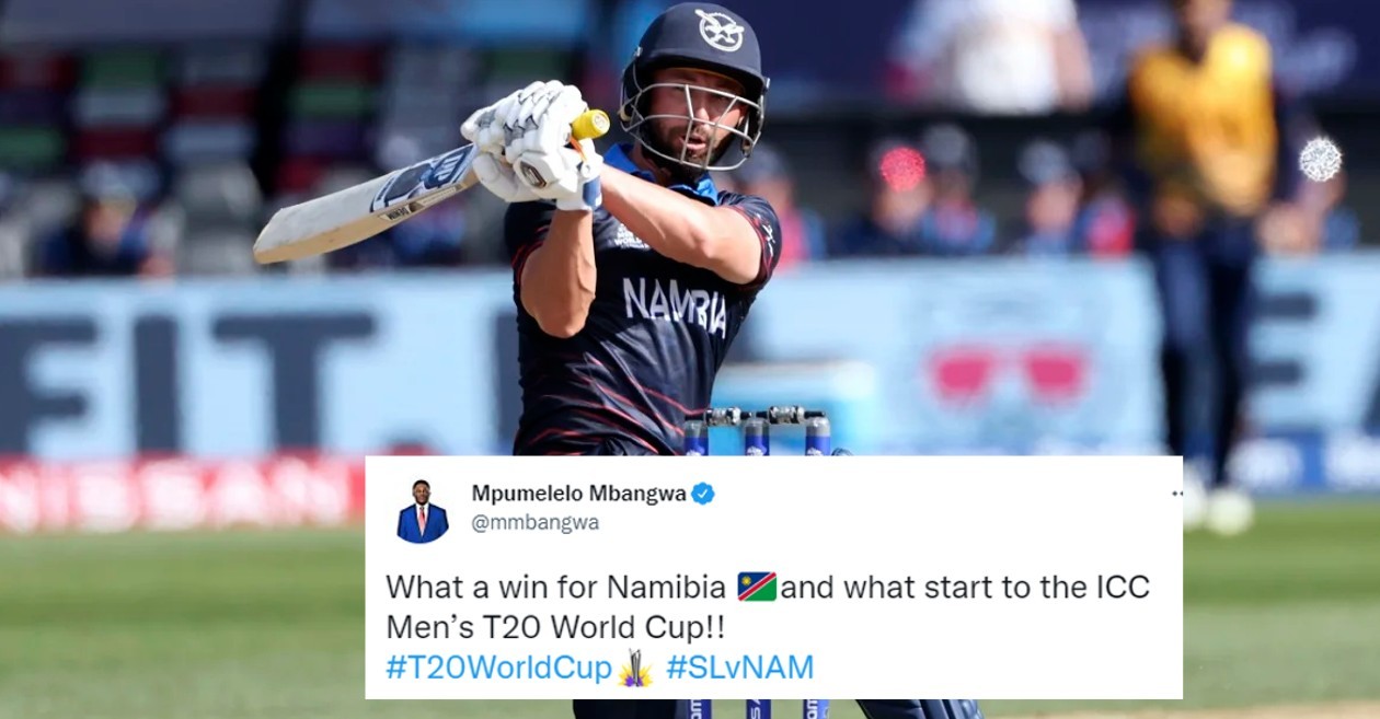 Twitter reactions: All-round Jan Frylinck helps Namibia stun Sri Lanka in T20 World Cup opener