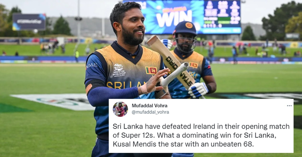 Twitter reactions: Kusal Mendis, bowlers shine in Sri Lanka’s comfortable win over Ireland – T20 World Cup 2022