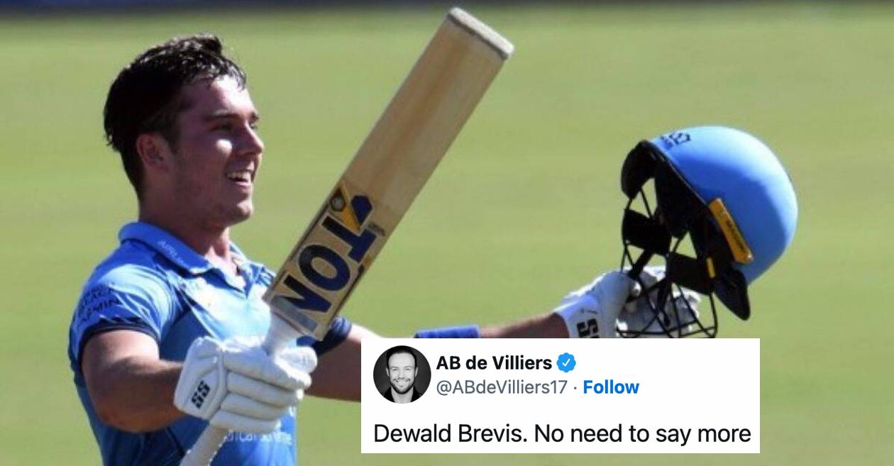 AB de Villiers, Mumbai Indians & others react as Dewald Brevis smashes fastest 150 in T20 cricket