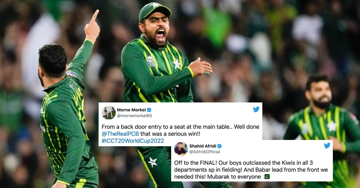 T20 World Cup 2022: Cricket world reacts to Pakistan’s emphatic win over New Zealand in the first semi-final