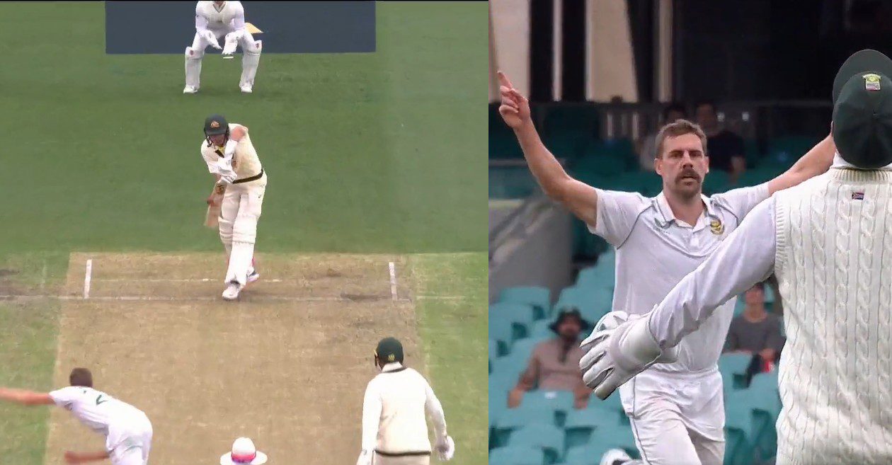 AUS vs SA – WATCH: Anrich Nortje bowls a jaffa to dismiss Marnus Labuschagne in Sydney Test