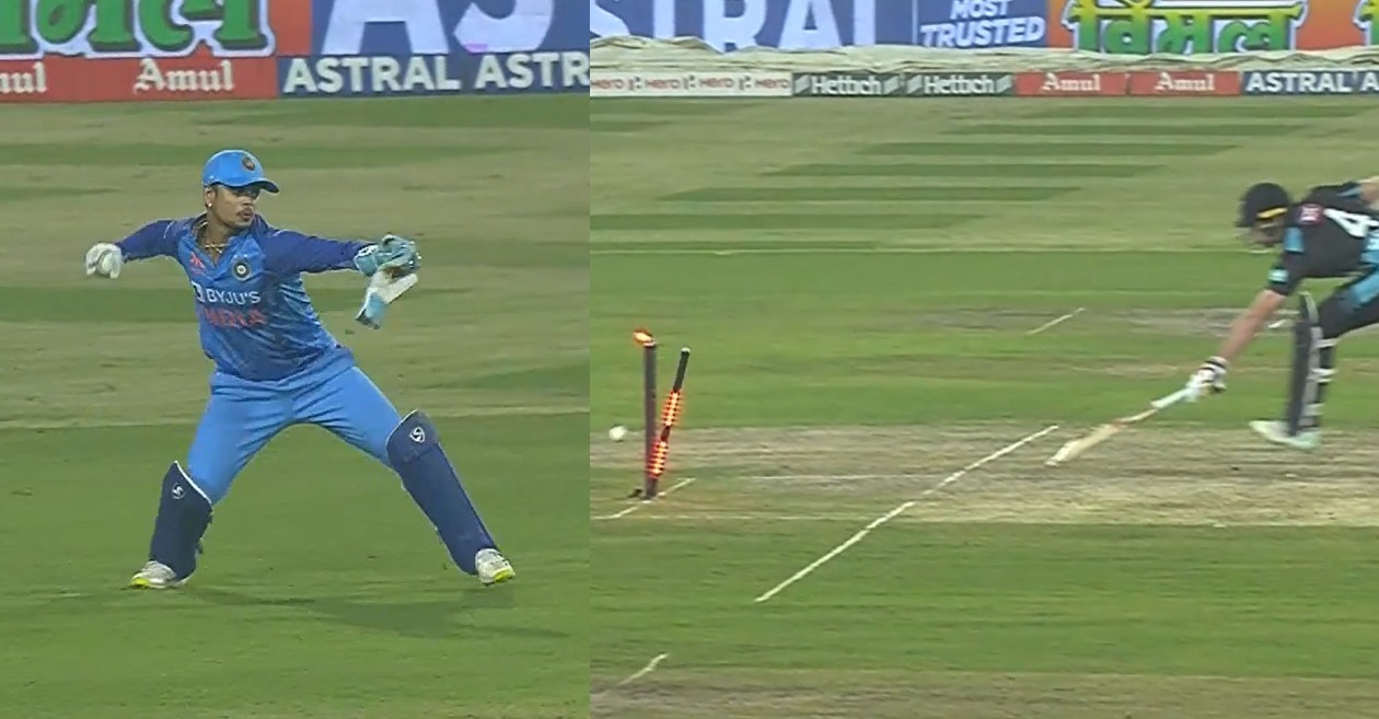 IND vs NZ, WATCH: Ishan Kishan hits the bullseye to run out Michael Bracewell in Ranchi T20I