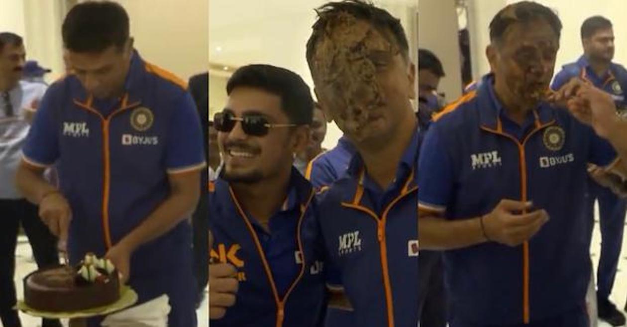 WATCH: Rahul Dravid celebrates his 50th birthday with Team India and support staff