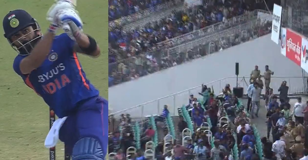 IND vs SL [WATCH]: Virat Kohli hits an MS Dhoni-style helicopter shot, yells ‘Mahi Shot’