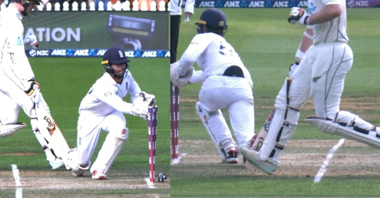 NZ vs ENG, WATCH: Michael Bracewell gets run out in an embarrassing manner during second Test