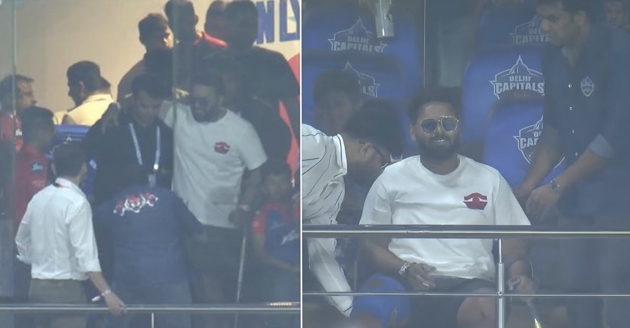 IPL 2023: Rishabh Pant makes his first appearance during Delhi Capitals vs Gujarat Titans match; pics and videos go viral