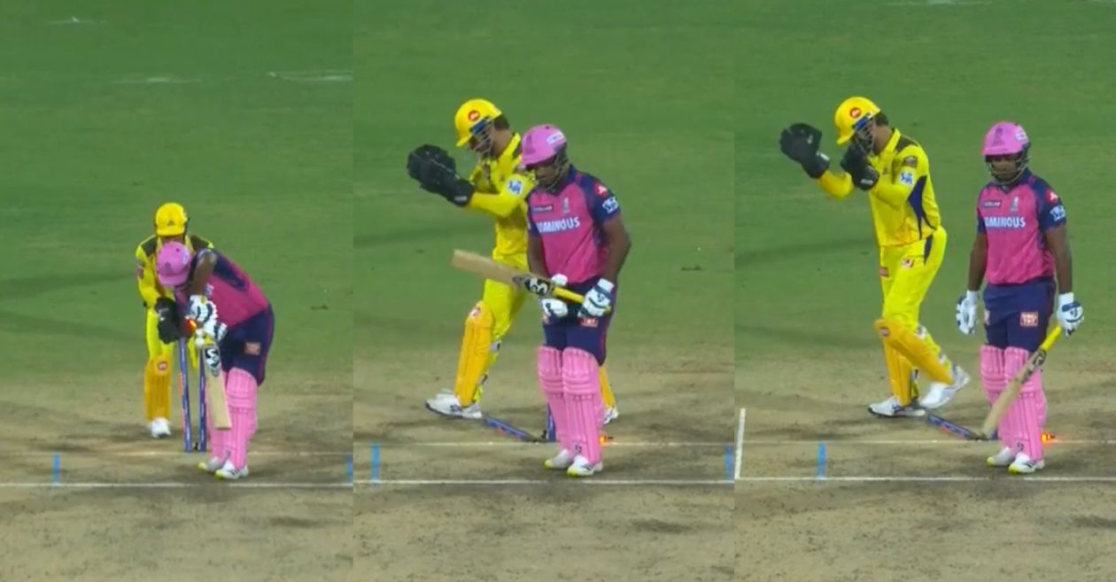 WATCH: ‘Oh Yes…’ MS Dhoni celebrates as Ravindra Jadeja cleans up Sanju Samson in CSK-RR clash – IPL 2023