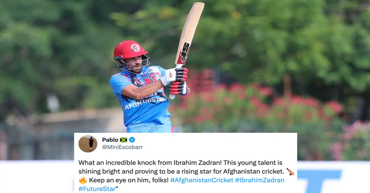 Twitter reactions: Ibrahim Zadran propels Afghanistan to their highest-ever successful ODI run chase against Sri Lanka