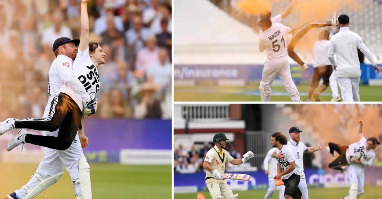 Ashes 2023 [WATCH]: Jonny Bairstow heroically removes pitch invader during Lord’s Test