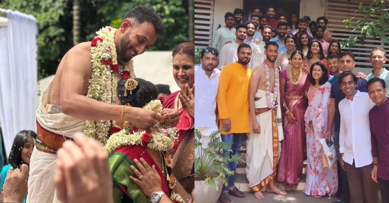 Prasidh Krishna gets married to Rachana; Jasprit Bumrah, Shreyas Iyer attend the wedding ceremony