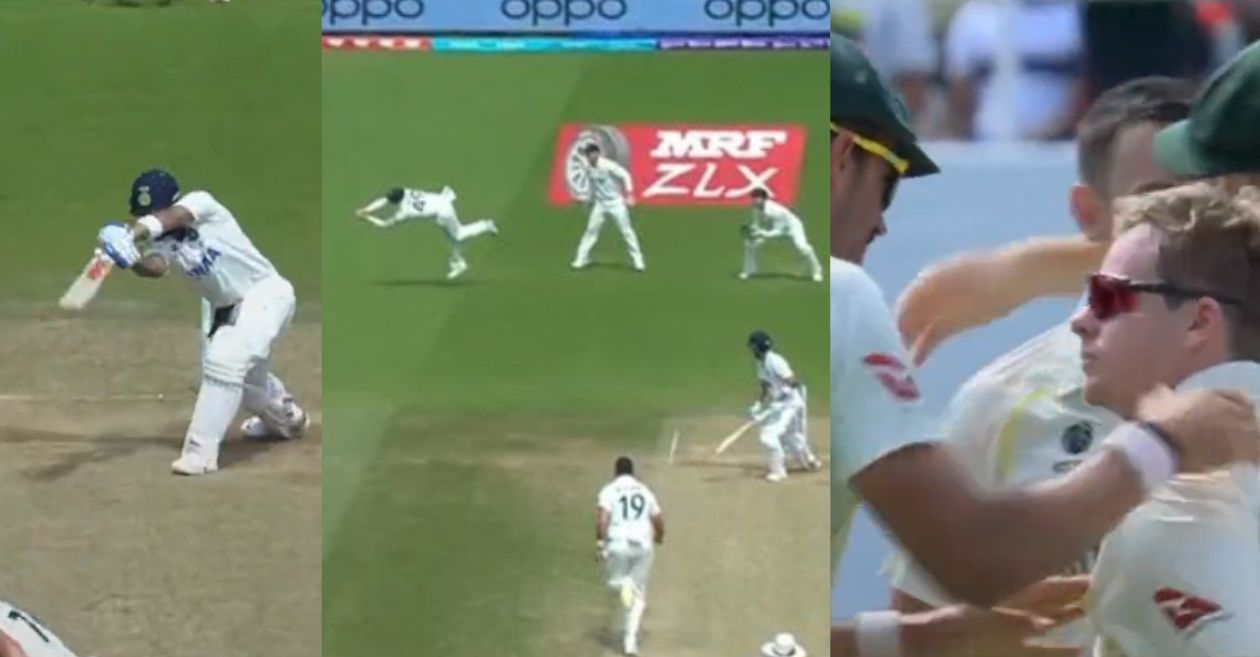 WATCH: Steve Smith takes a blinder to dismiss Virat Kohli in WTC 2023 Final