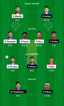 DA vs JK, Dream11 Team