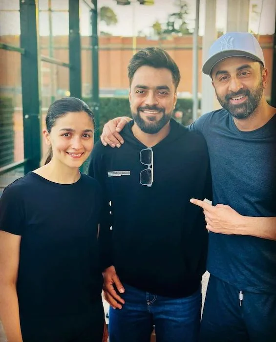 Alia Bhatt, Rashid Khan, Ranbir Kapoor 