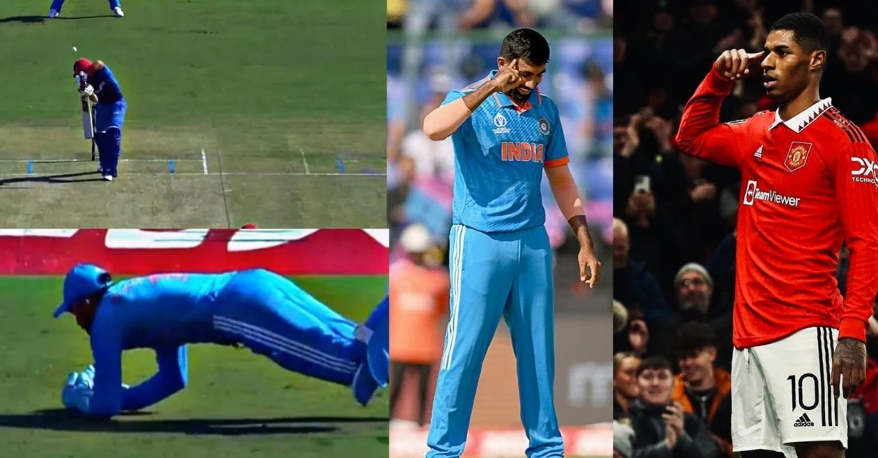 CWC 2023 [WATCH]: Jasprit Bumrah mirrors Marcus Rashford’s celebration after removing Ibrahim Zadran – IND vs AFG