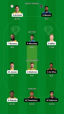 SA vs SL Dream11 team