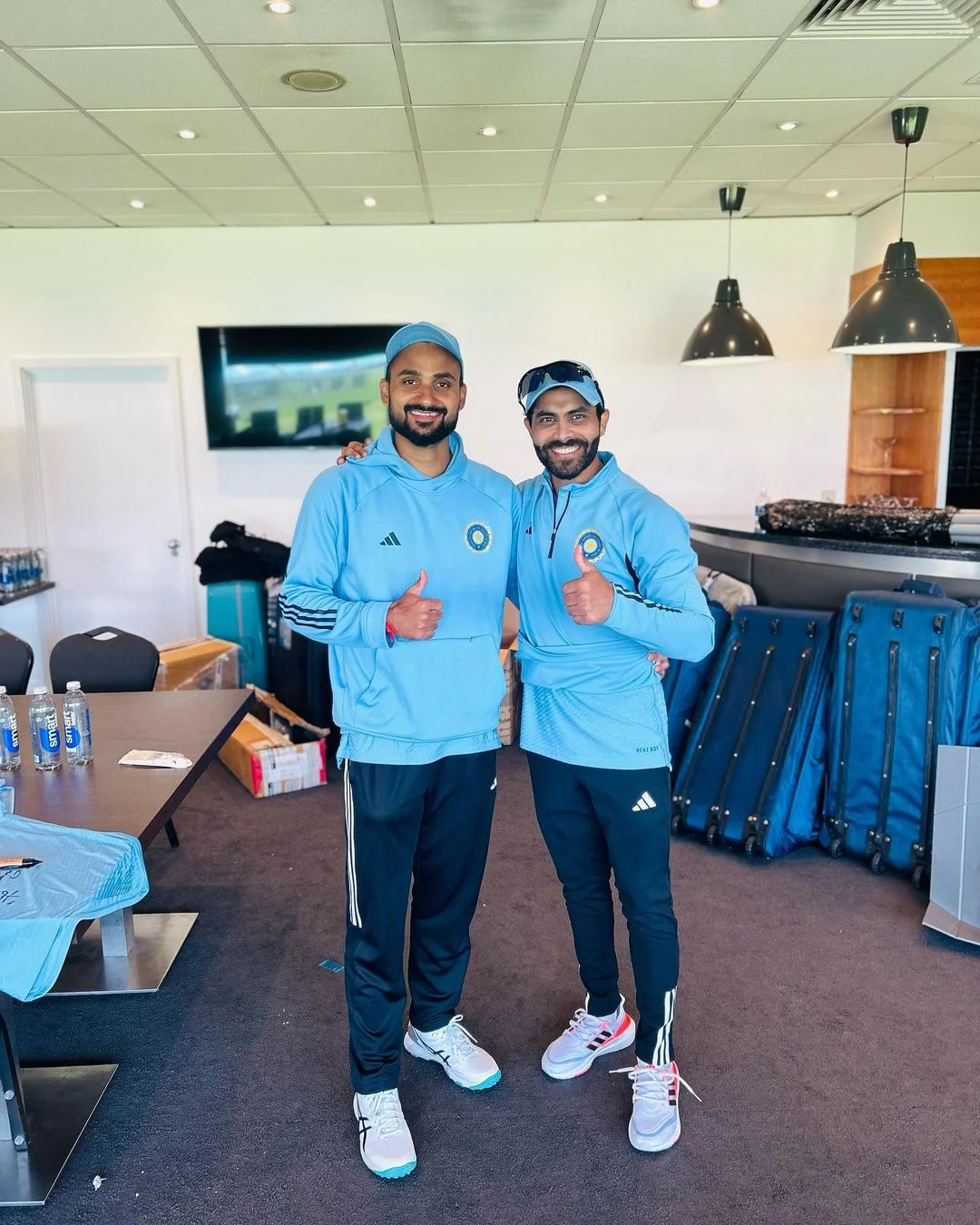 Akash Deep with Ravindra Jadeja