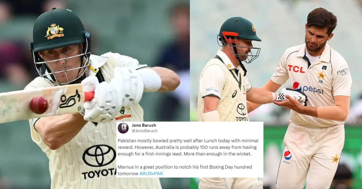 AUS vs PAK [Twitter reactions]: Marnus Labuschagne’s brilliance rescues Australia on Day 1 of the MCG Test